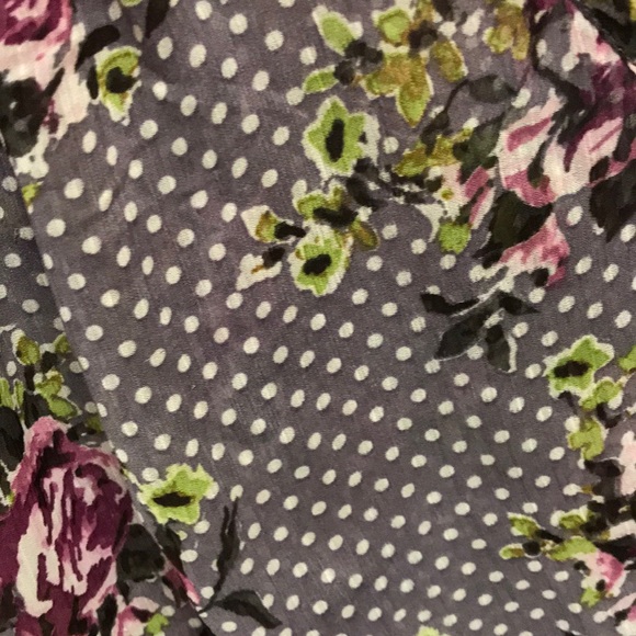 Purple floral kimono - Picture 2 of 3